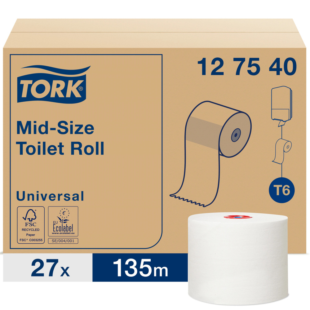 Tork T6 Universal Mid 1 lager Toalettpapper