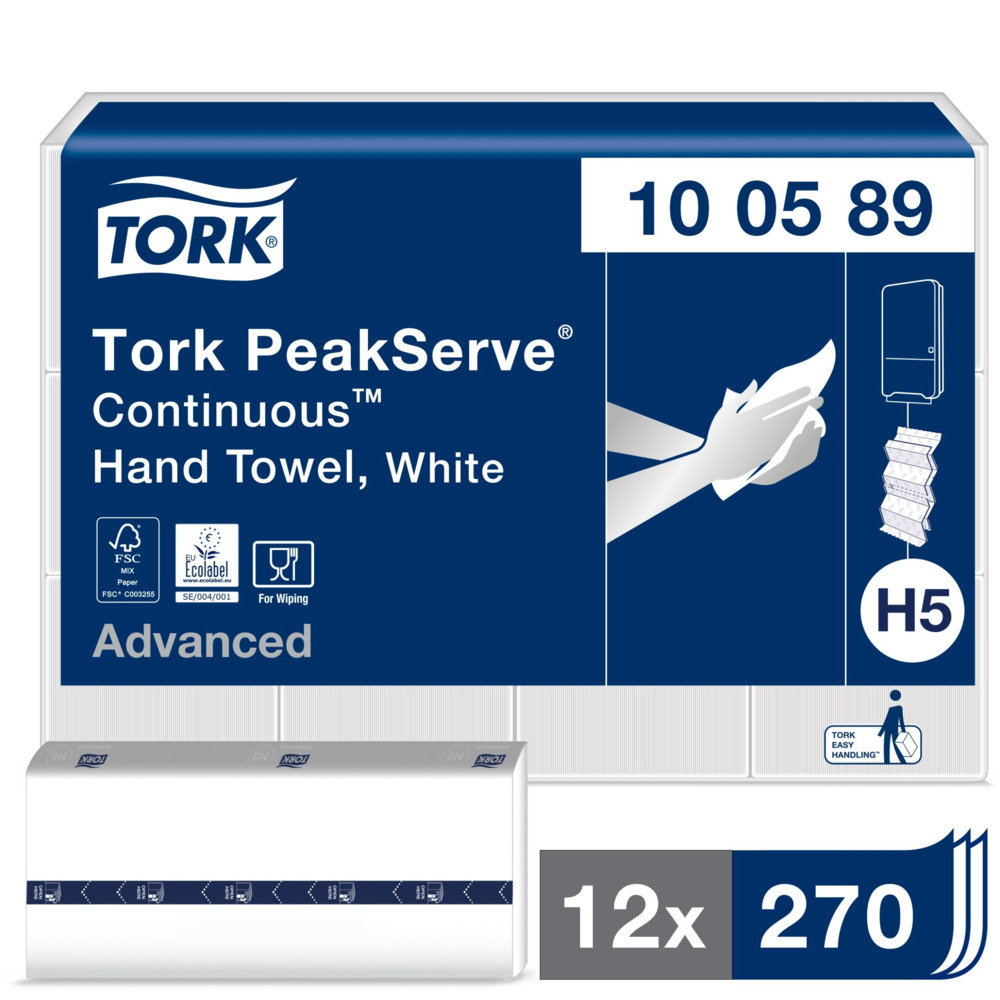 Tork PeakServe Continuous handduk H5 Advanced