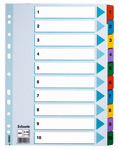 Esselte Pappersregister Mylar 1-10 2-sidigt färgtryck