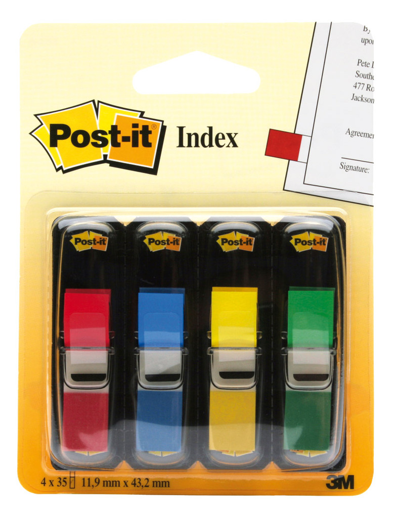 Post-it Index Märkflikar 4färger