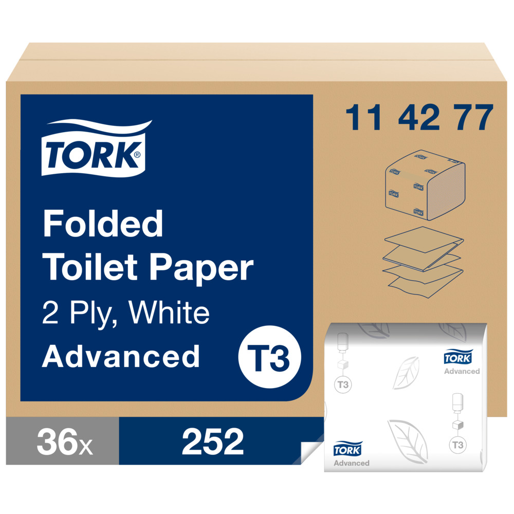 Tork T3 Advanced 2 lager vikt Toalettpapper