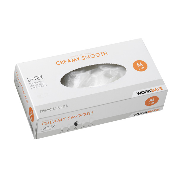 Worksafe Creamy Smooth Engångshandske Latex