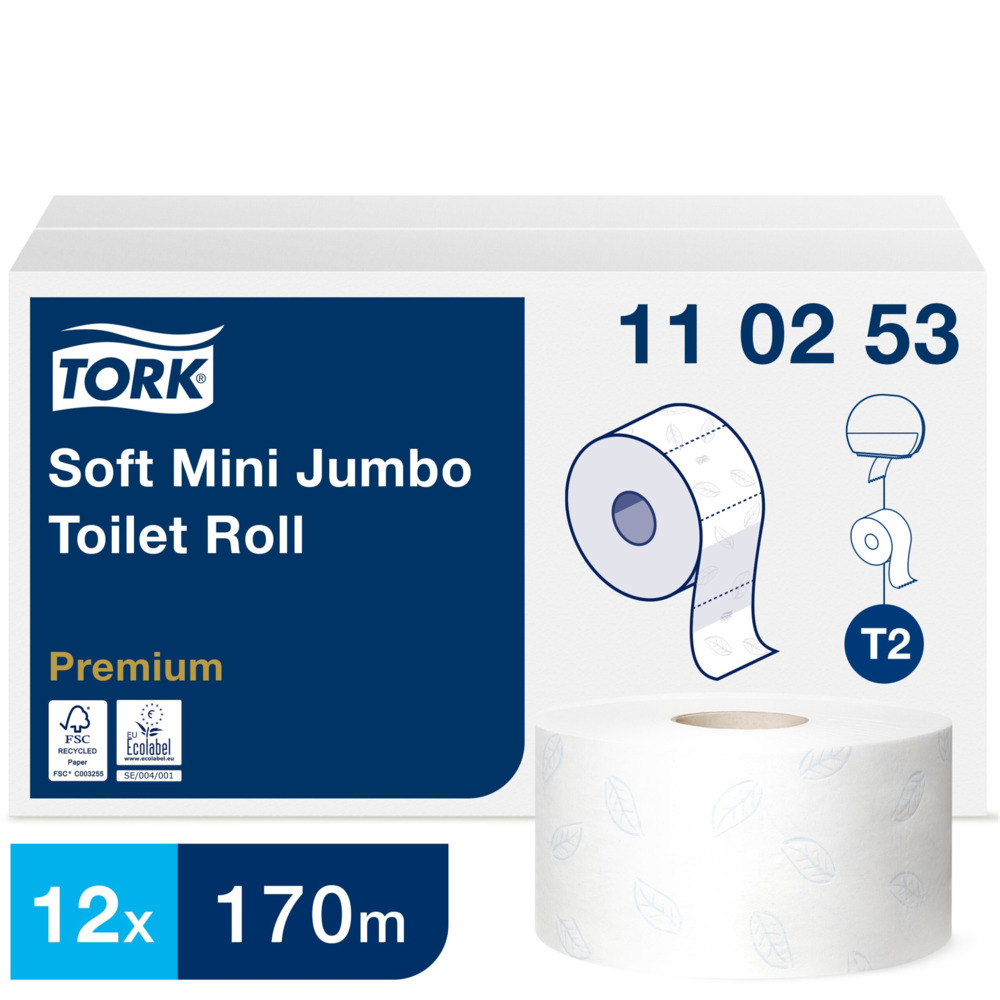 Tork T2 Premium Mini Jumbo 2 lager extra mjukt Toalettpapper